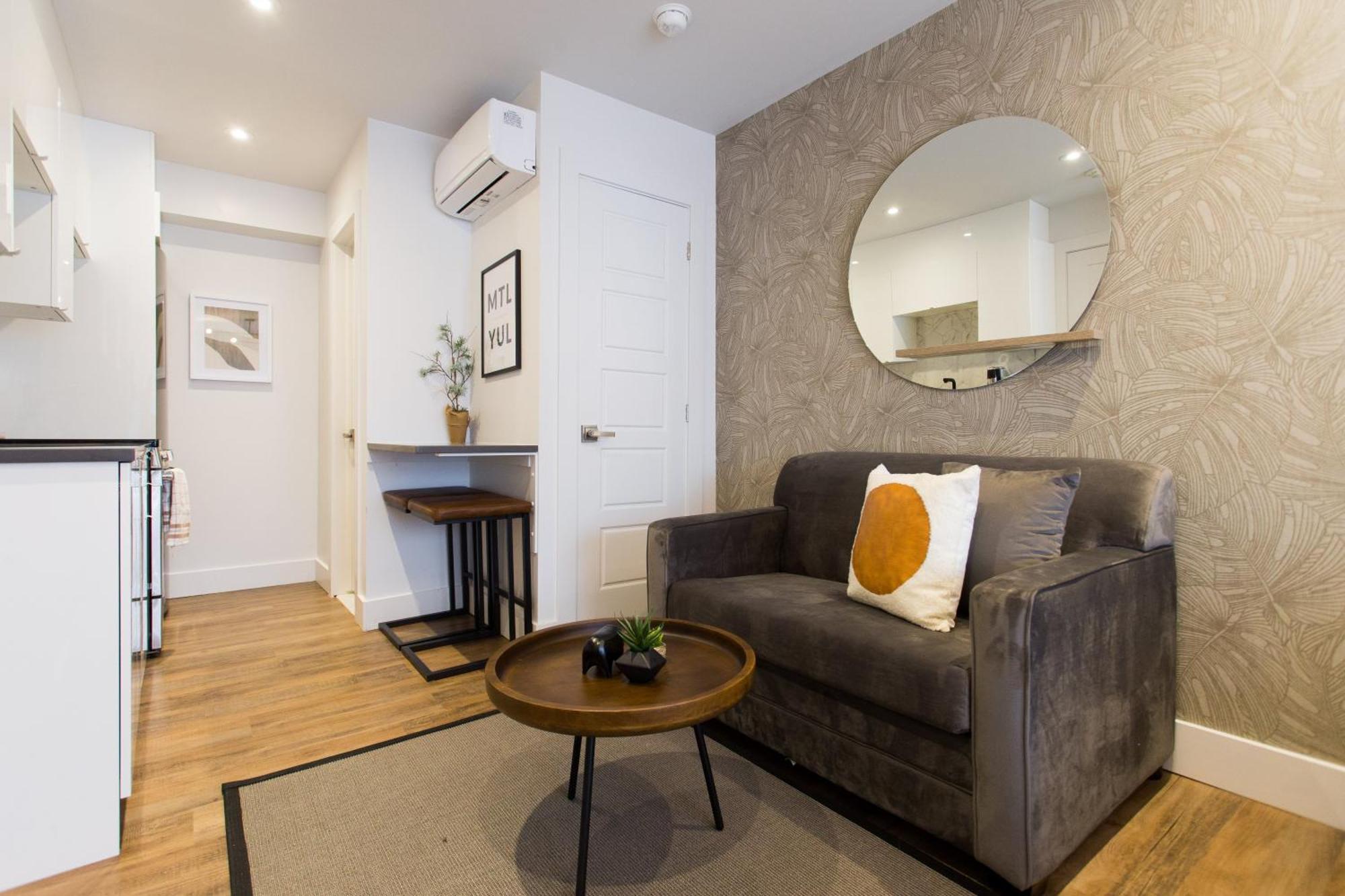 Scandinavian Studio With Full Kitchen And Bath By Den Stays Montreal Phòng bức ảnh